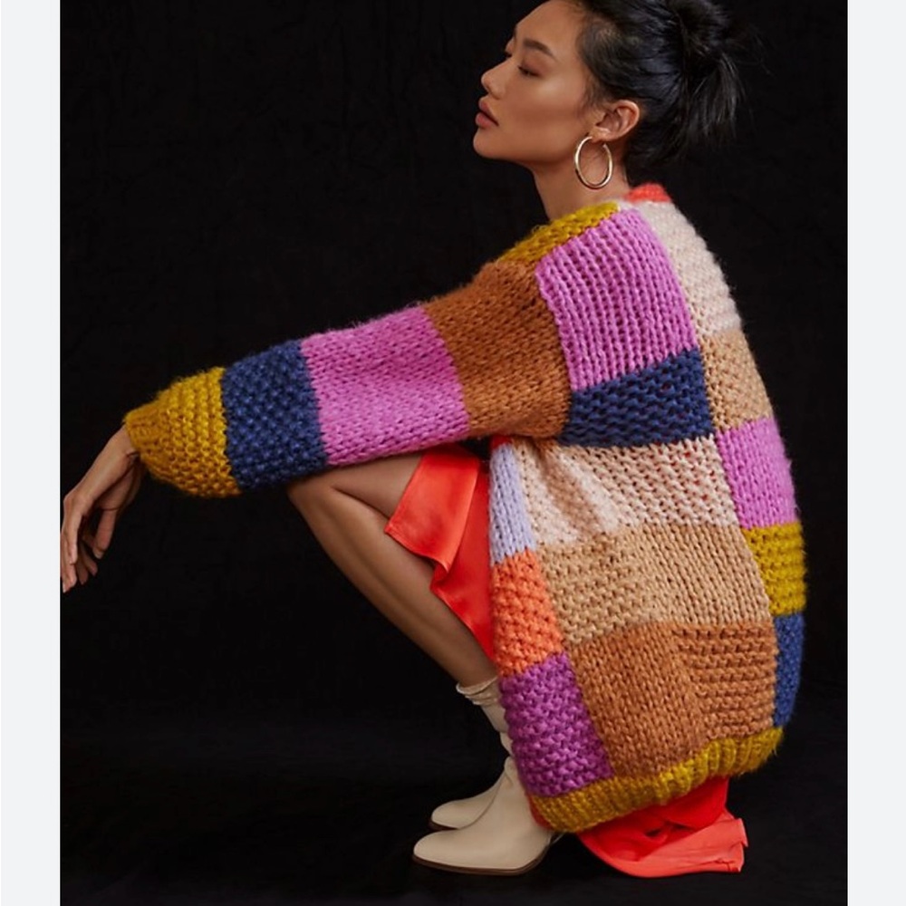 FRNCH Colorful Patchwork Women's Sweater